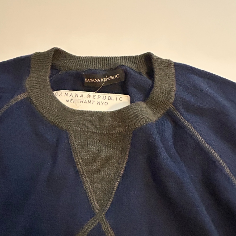 NWT Banana Republic SAMPLE merino wool blend Crewneck Sweater - Picture 4 of 7